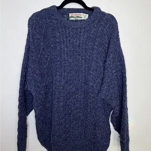 Celtic Country Blue Wool Sweater